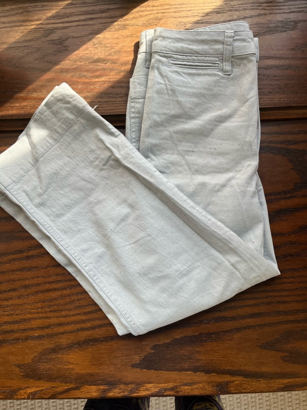 Pale blue wideleg pants